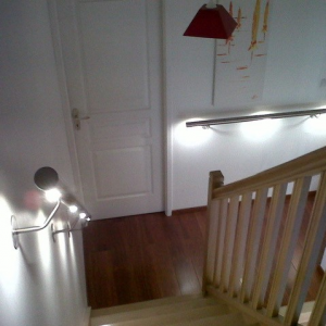 Eclairage dans un escalier 